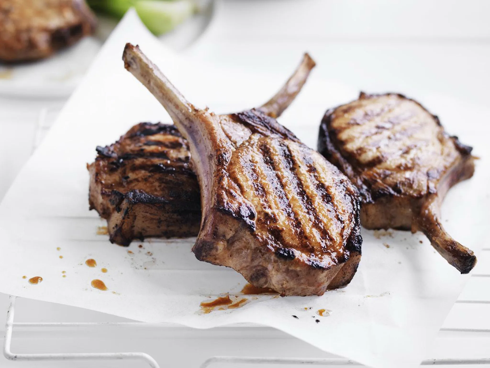 grilled miso pork cutlets