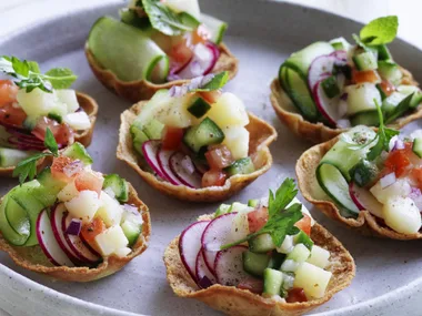 middle-eastern salad cups