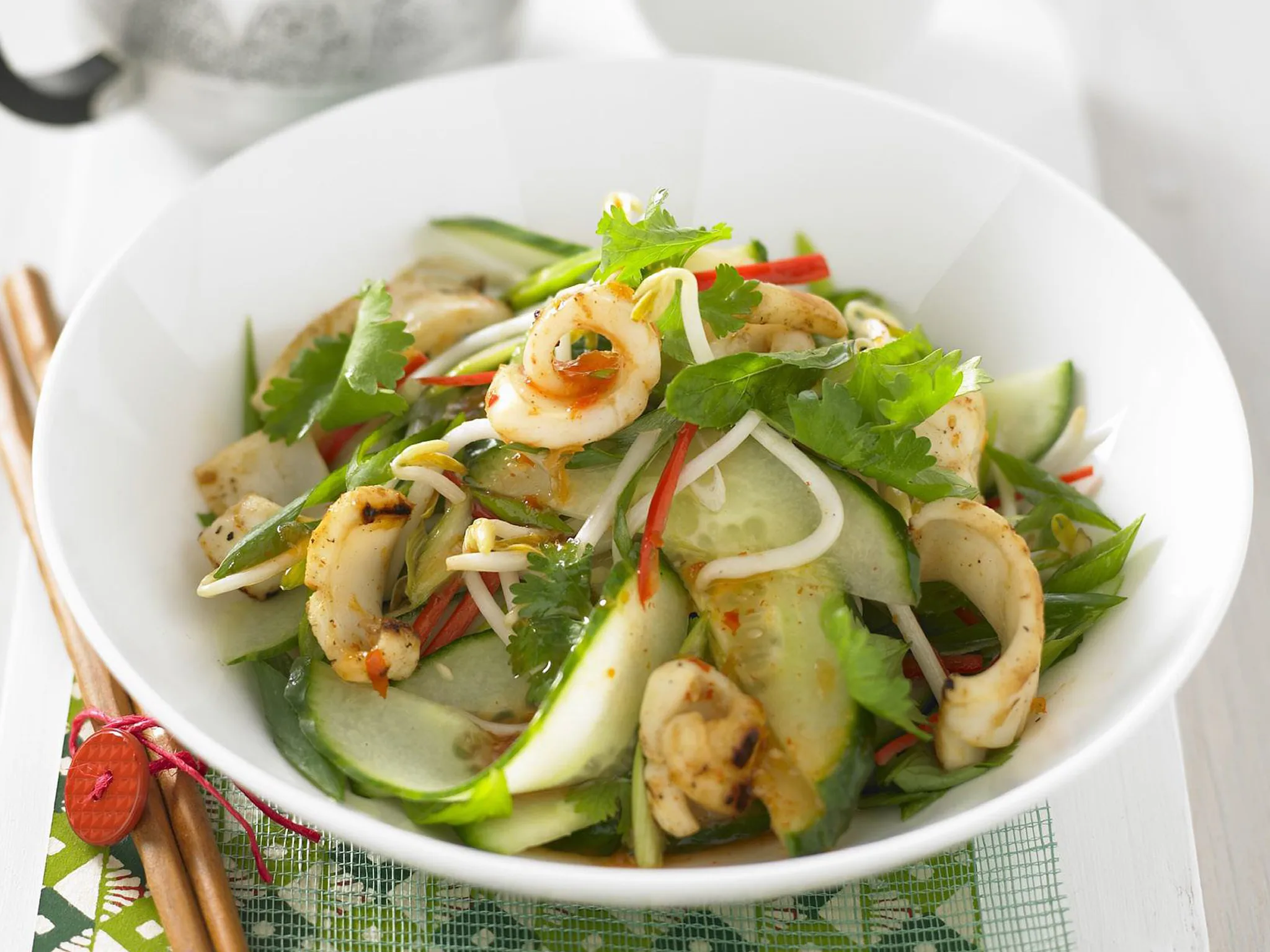 chilli squid salad