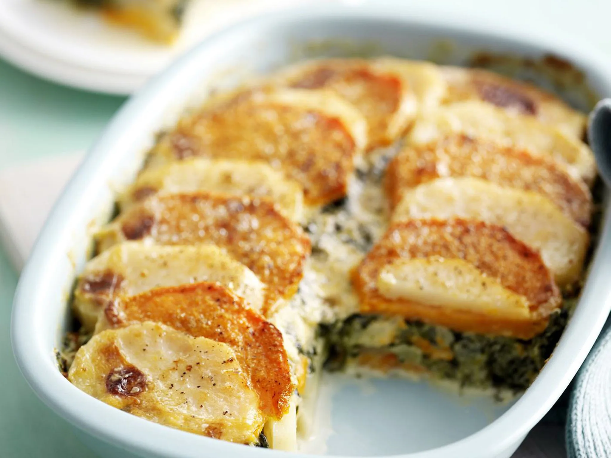 CREAMED SPINACH, KUMARA