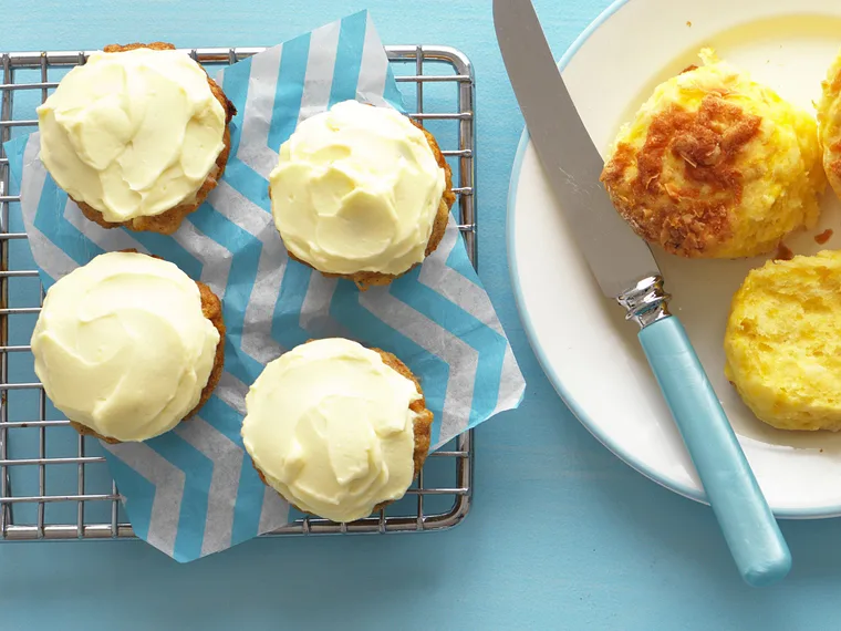 mini pineapple and carrot cakes