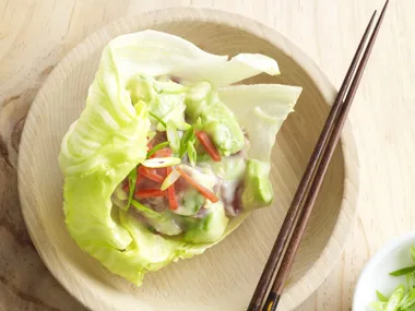 Sashimi tuna and wasabi salad
