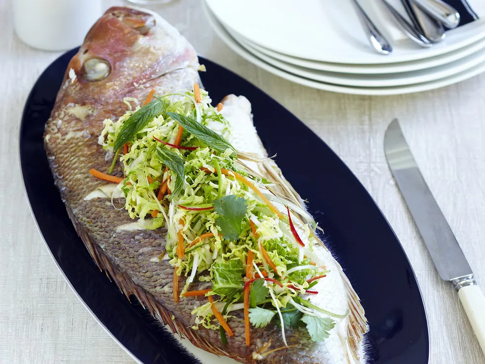 twice-cooked crispy skin fish