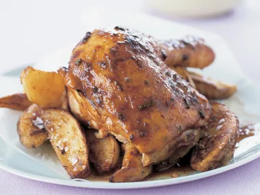 Slow-roasted portuguese chicken