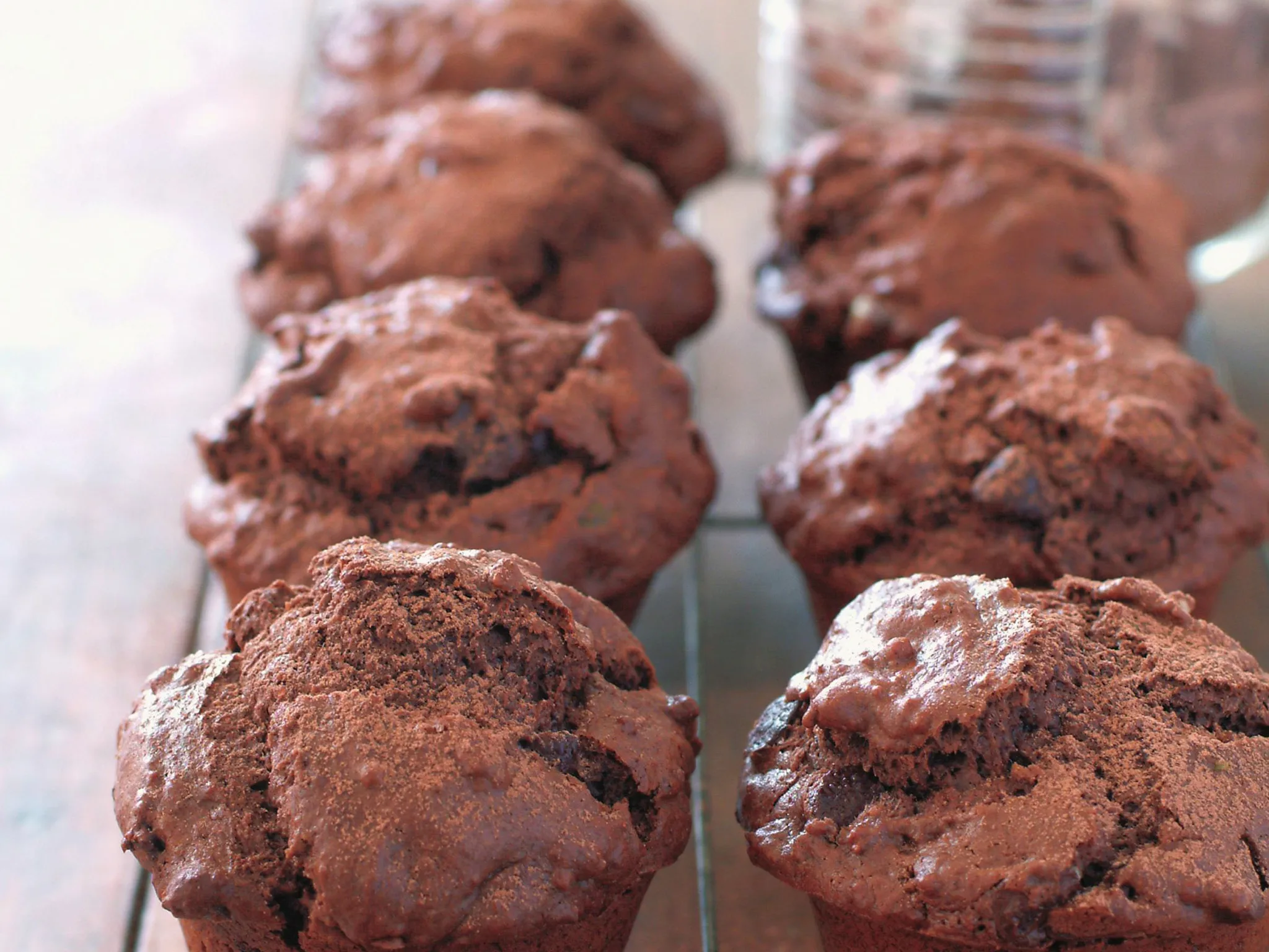 choc brownie muffins