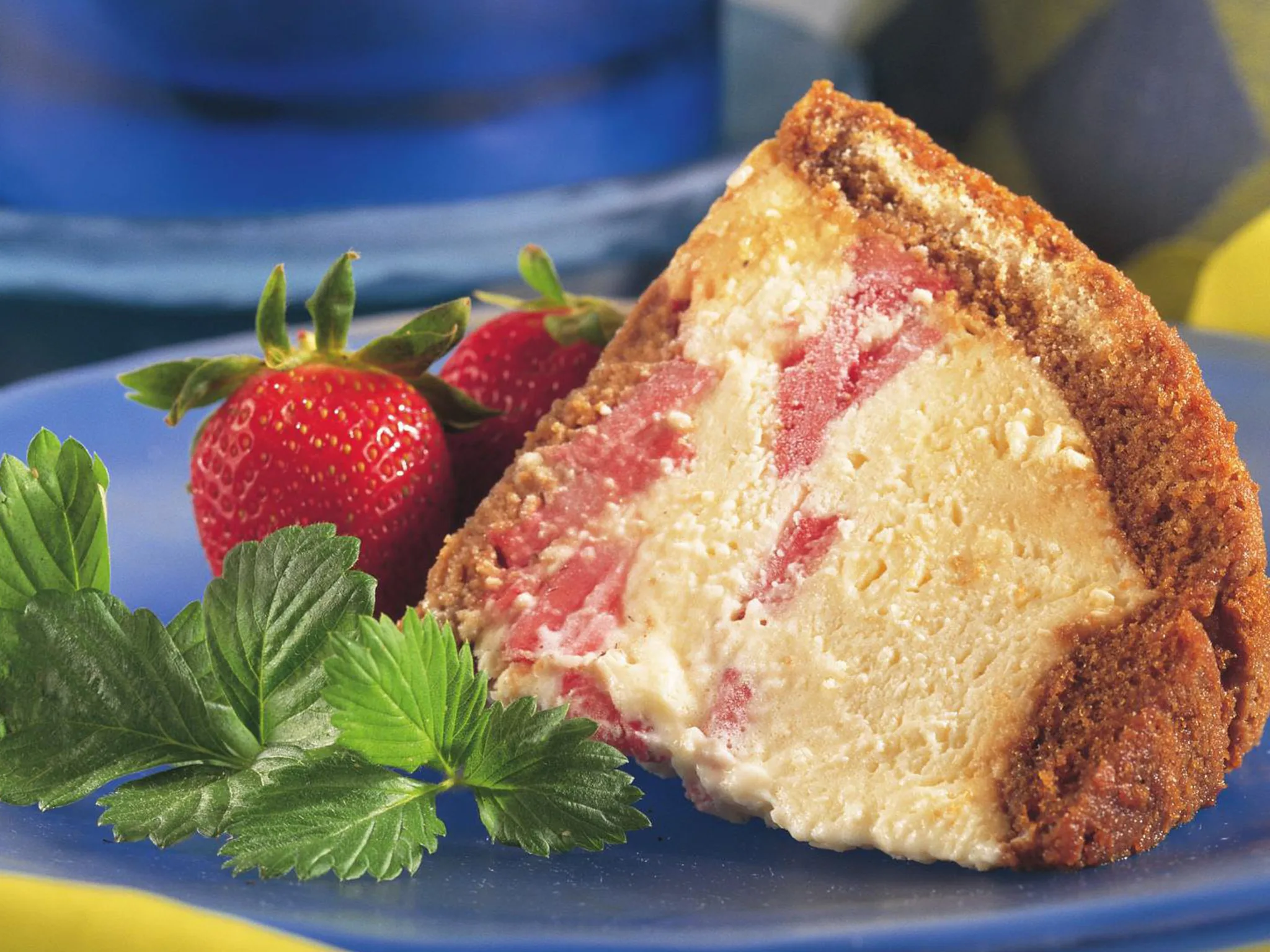 white chocolate and strawberry bombe