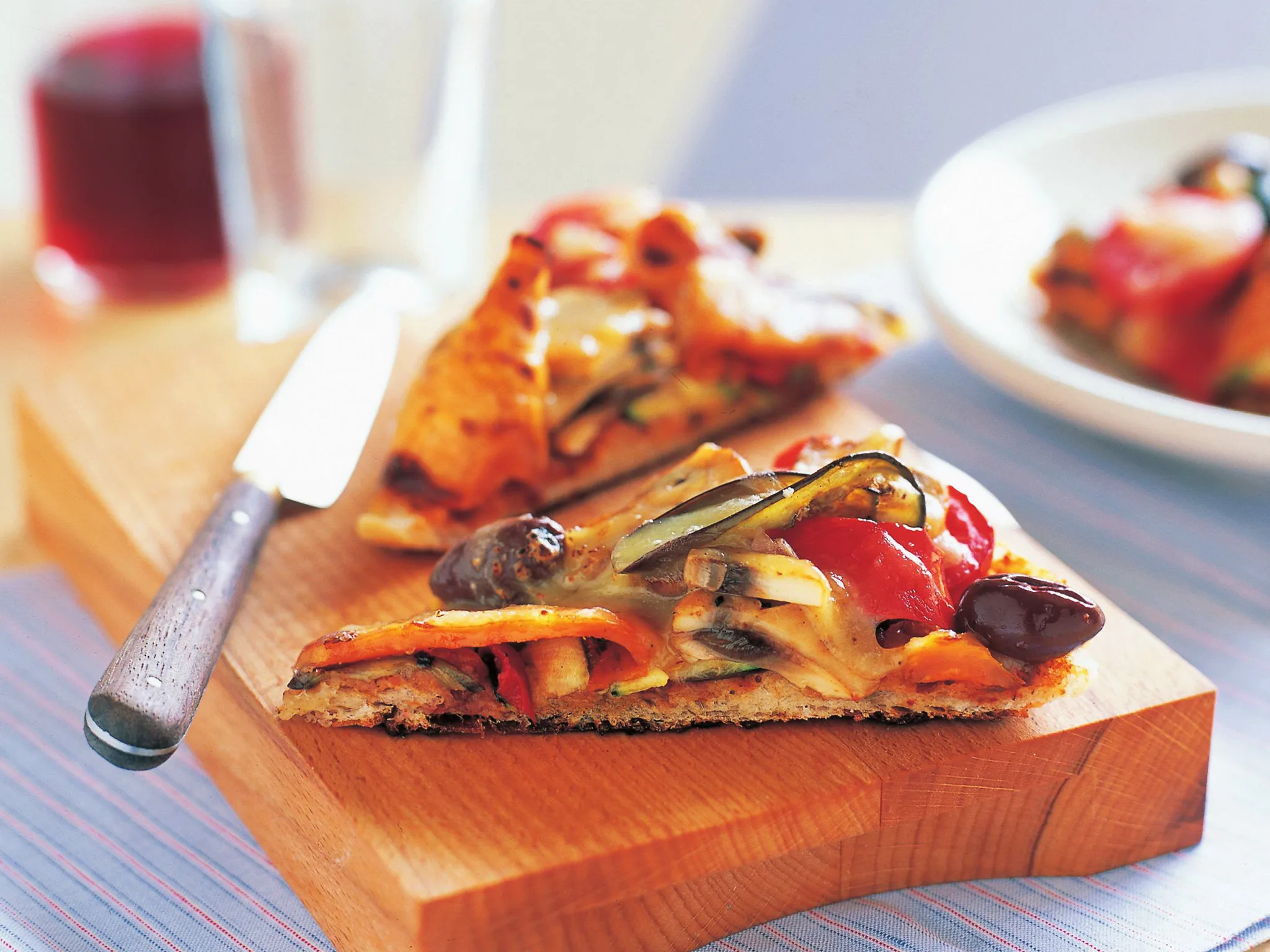 Turkish bread vegetable pizza