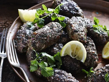 SPICED BEEF KOFTA WITH CARROT SALAD