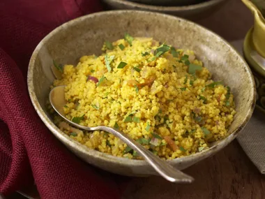 Saffron cinnamon couscous