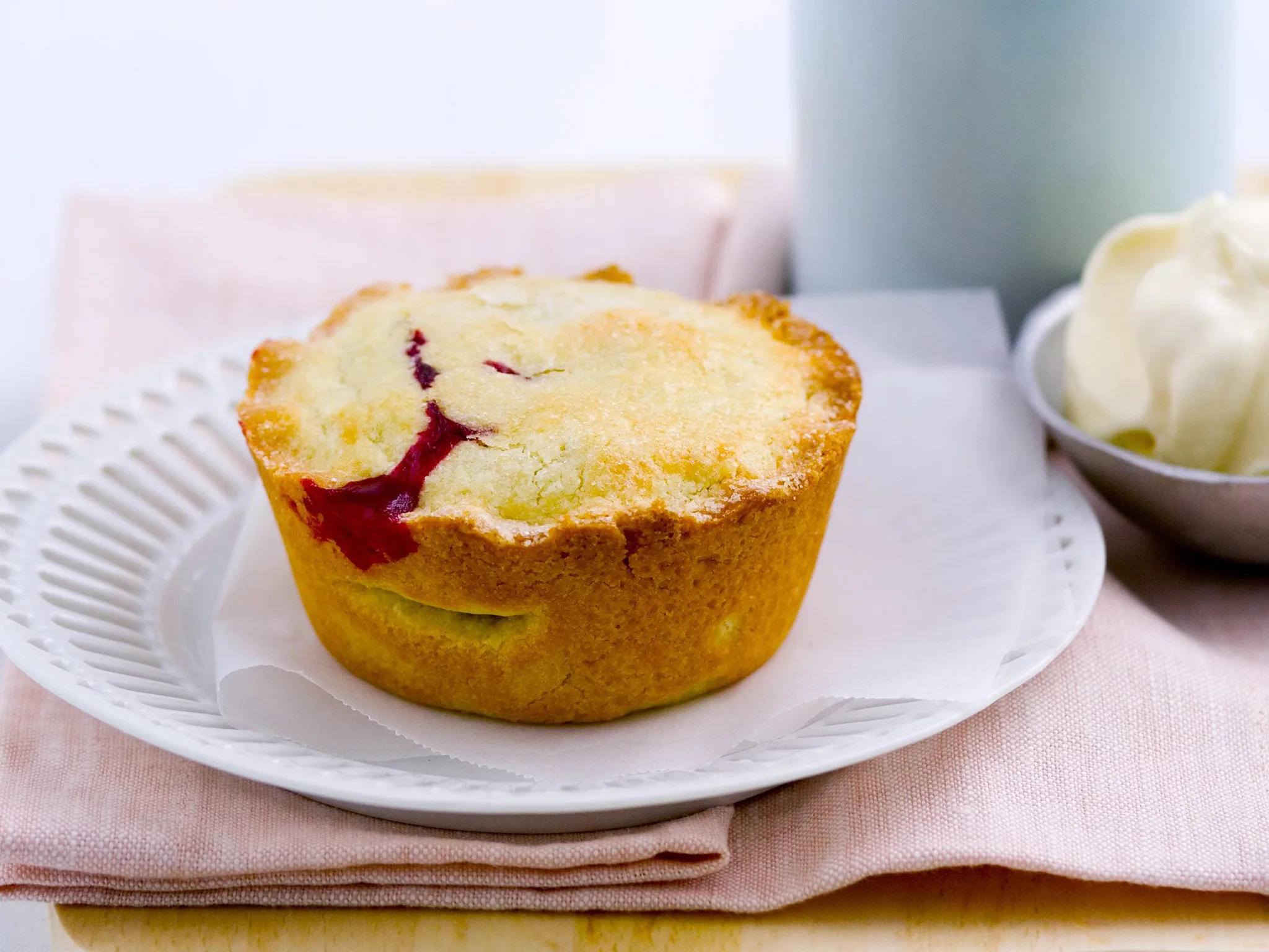 BERRY AND RHUBARB PIES
