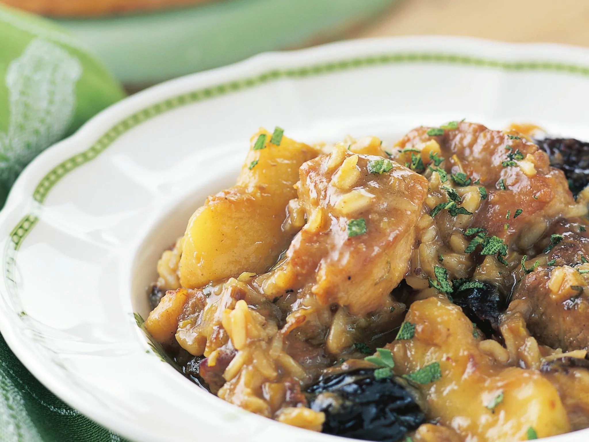 Apples, pork and prunes