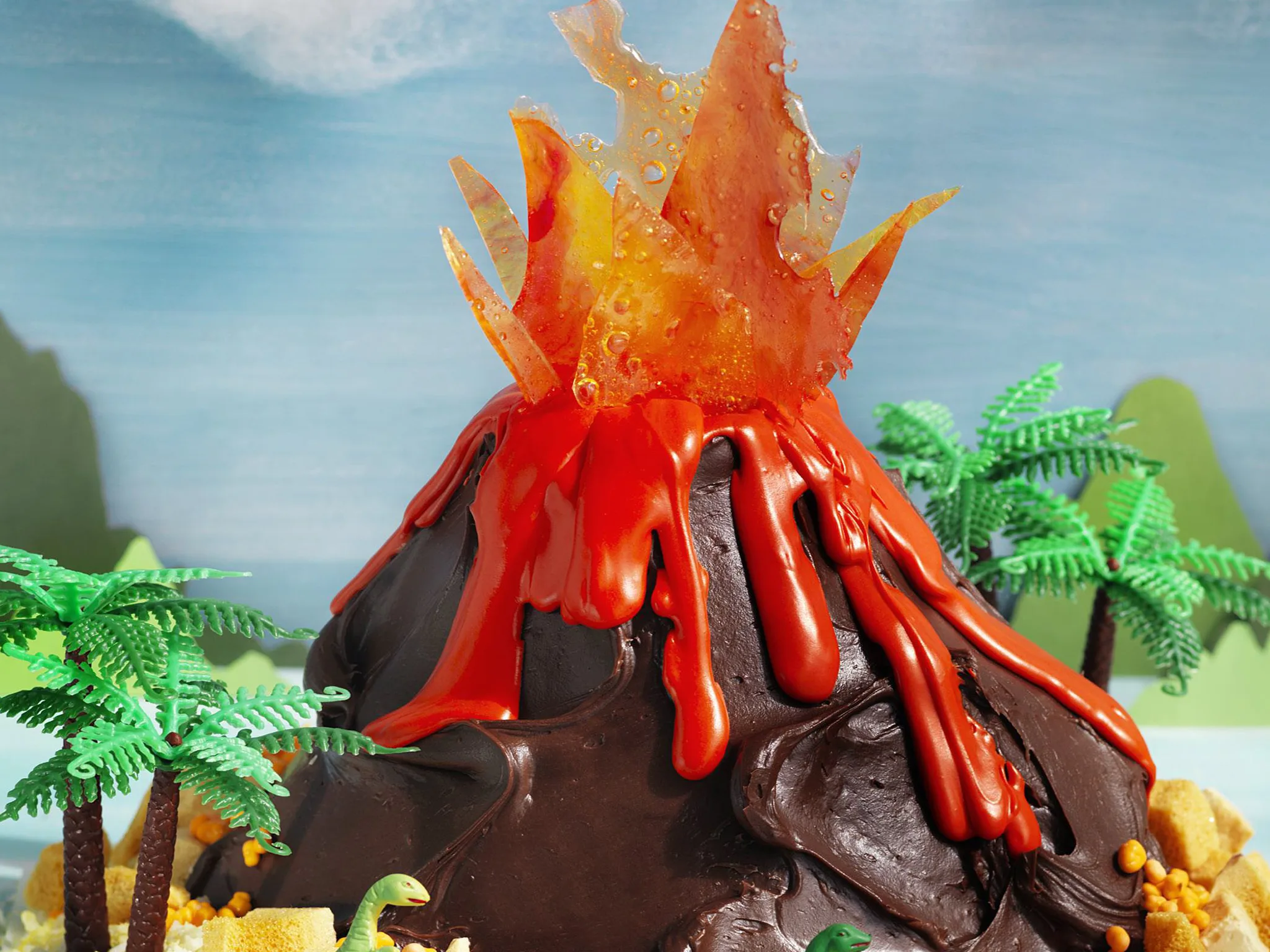 volcano vomitus