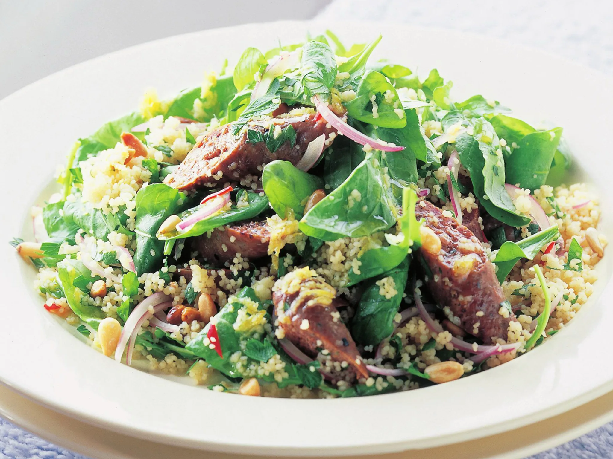 merguez and couscous salad