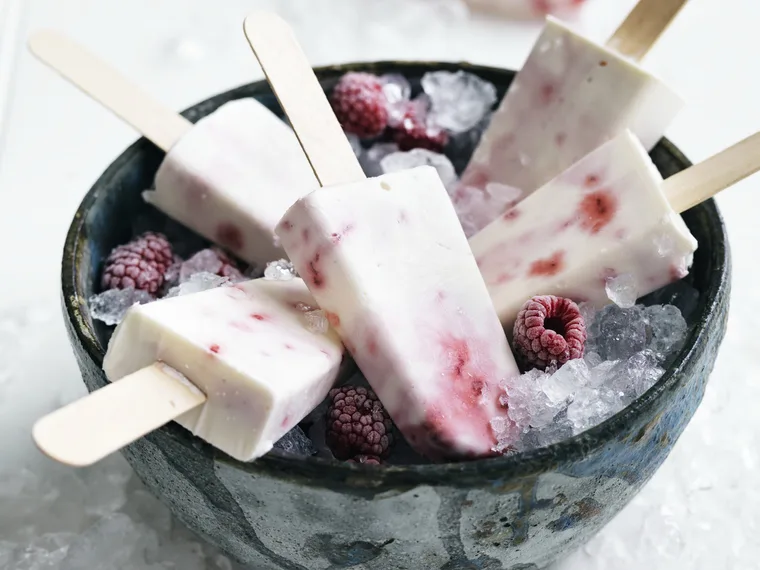 coconut berry ice blocks