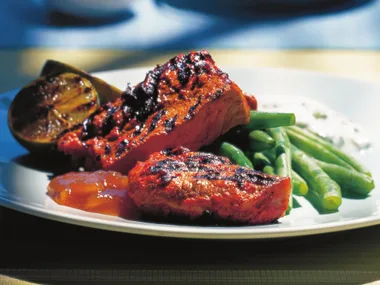 tandoori beef with grilled limes