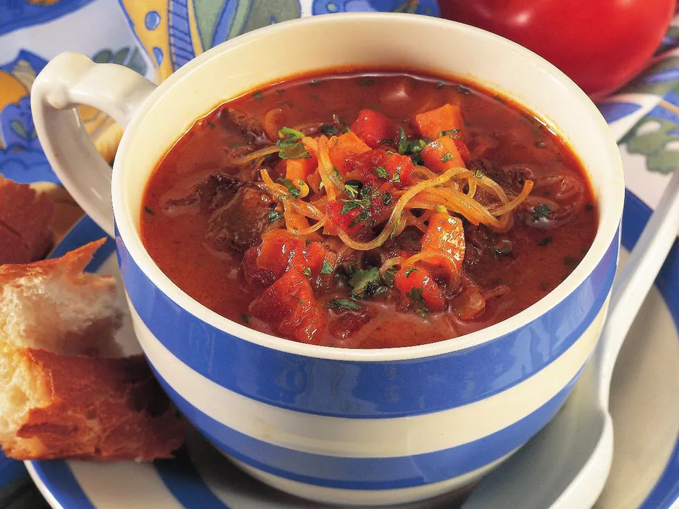 curried   beef  andvermicelli soup