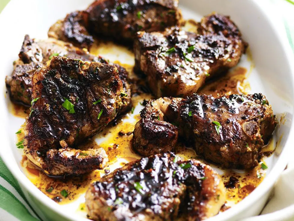 harissa lamb loin chops