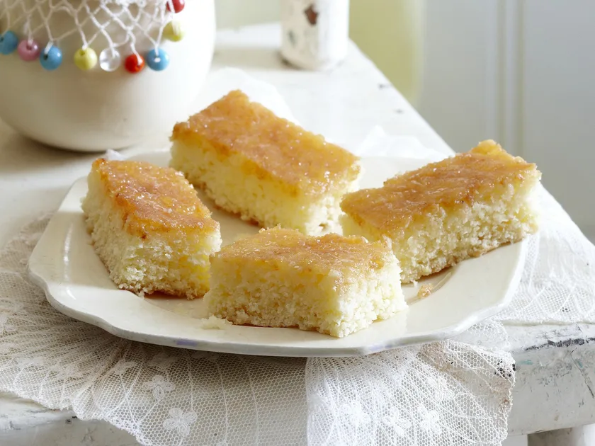Coconut slice with lemon syrup | Women's Weekly Food