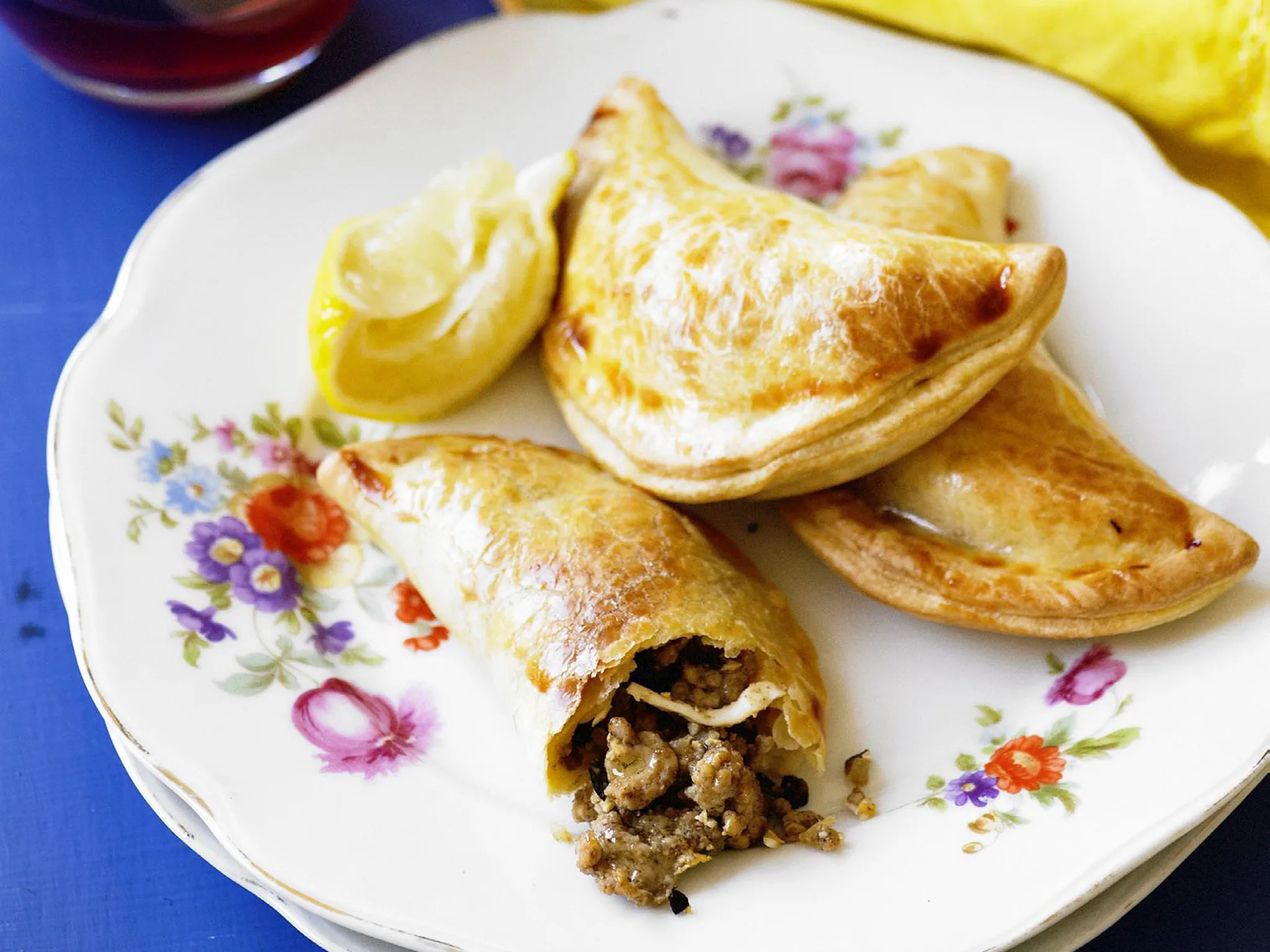 pork, olive and egg empanadas