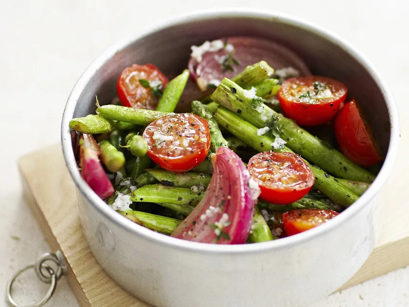 Grilled asparagus with tomato | Women's Weekly Food