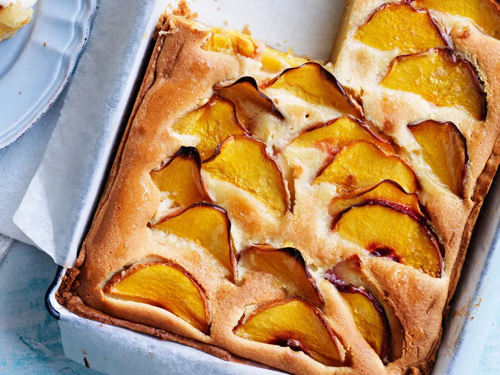 peach frangipane tart