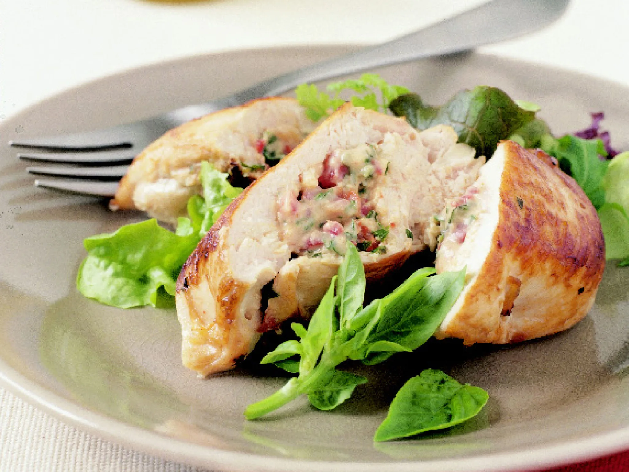 ricotta-and-basil stuffed chicken