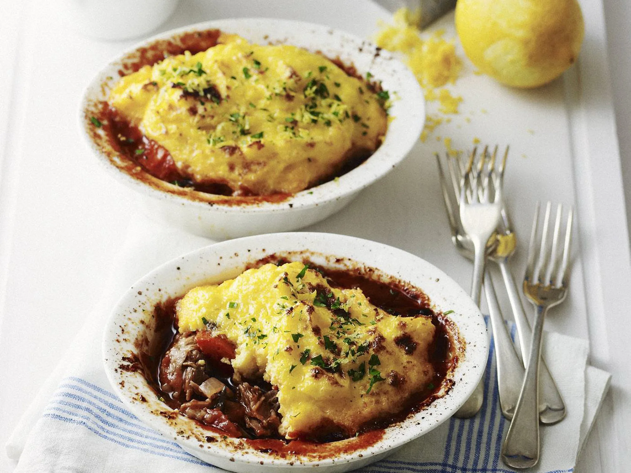 OSSO BUCCO WITH POLENTA CRUST