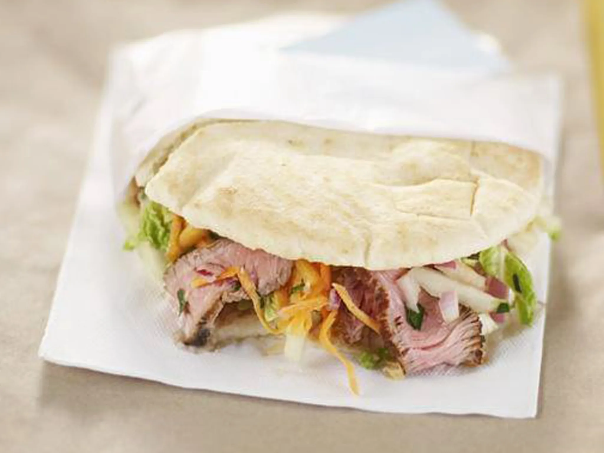 roast beef and slaw pockets