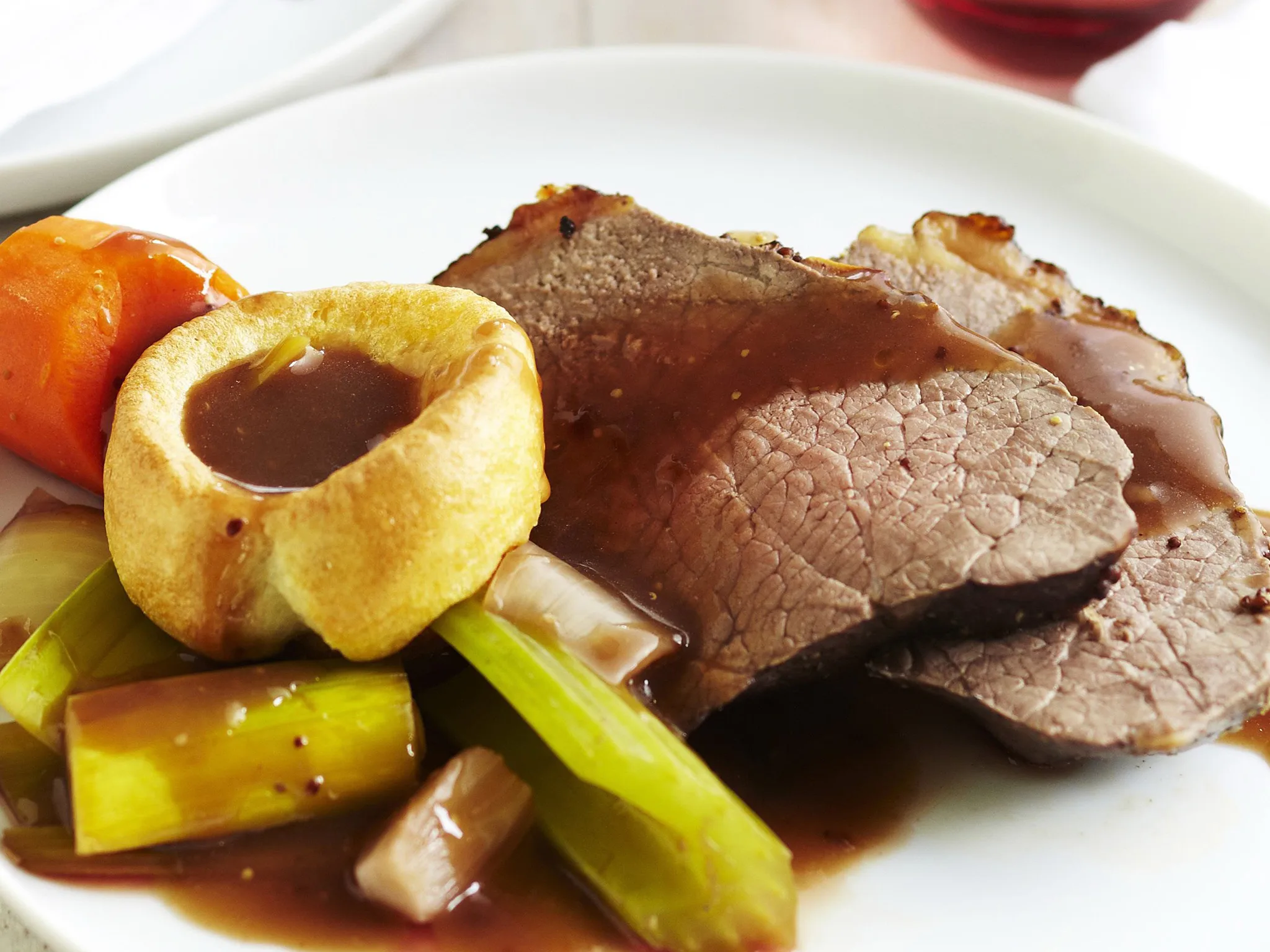 roast beef with yorkshire pudding