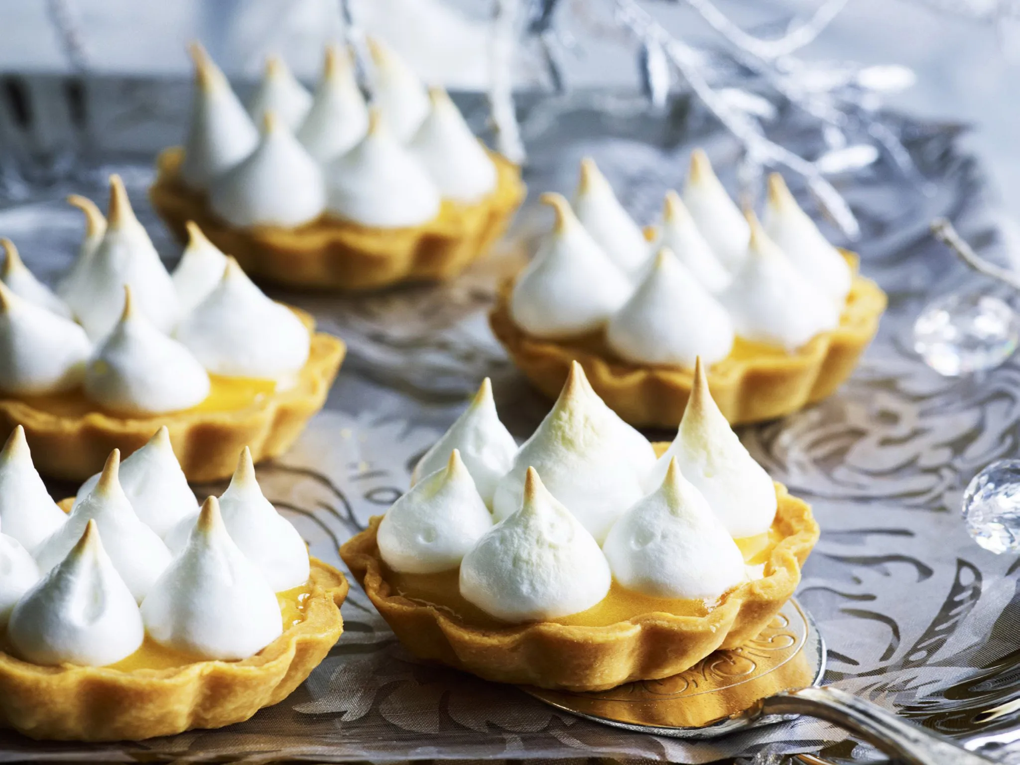 ruby grapefruit meringue pies