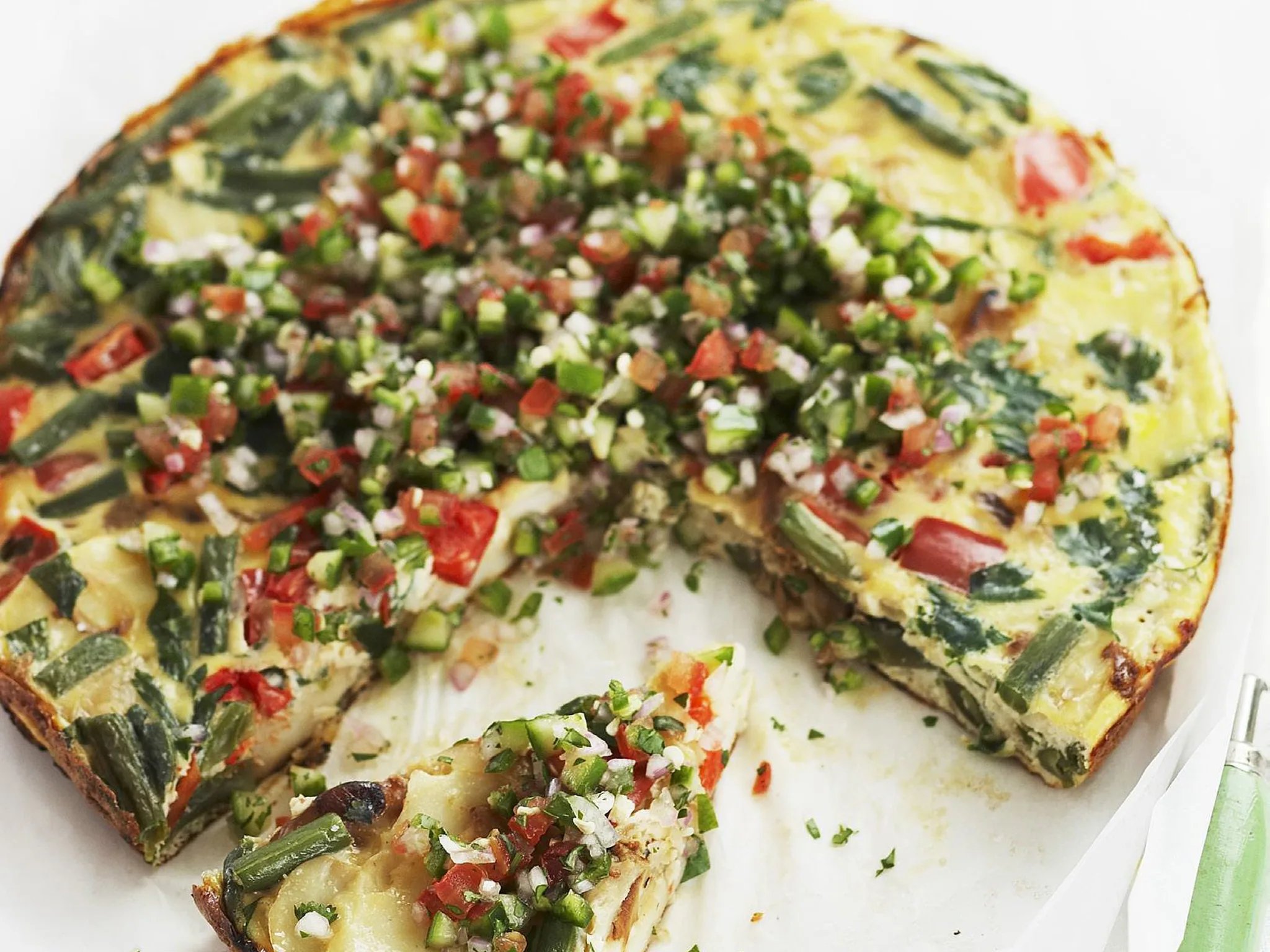 tortilla with tomato salsa