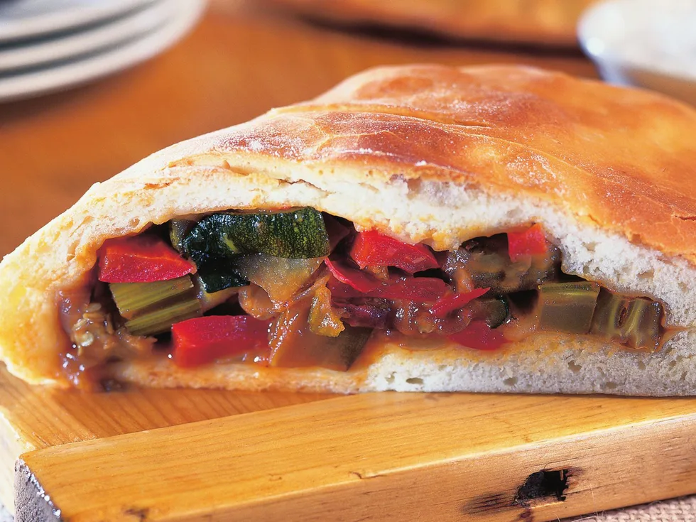 vegetarian calzone