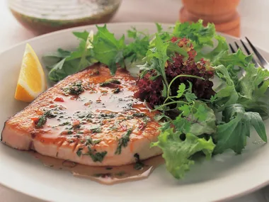 Fish with thai dressing