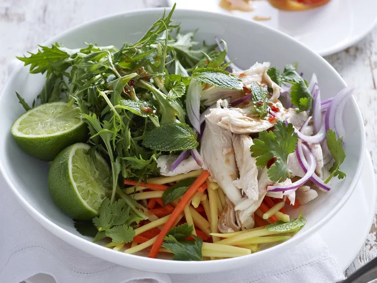 chicken and green mango salad