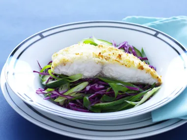 crunchy wasabi-crusted fish fillets