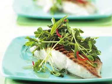 Fish with thai salad
