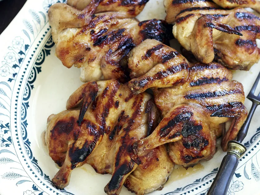Barbecued Butterflied Chicken with Nam Jim