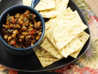 Smoked eggplant and capsicum jam