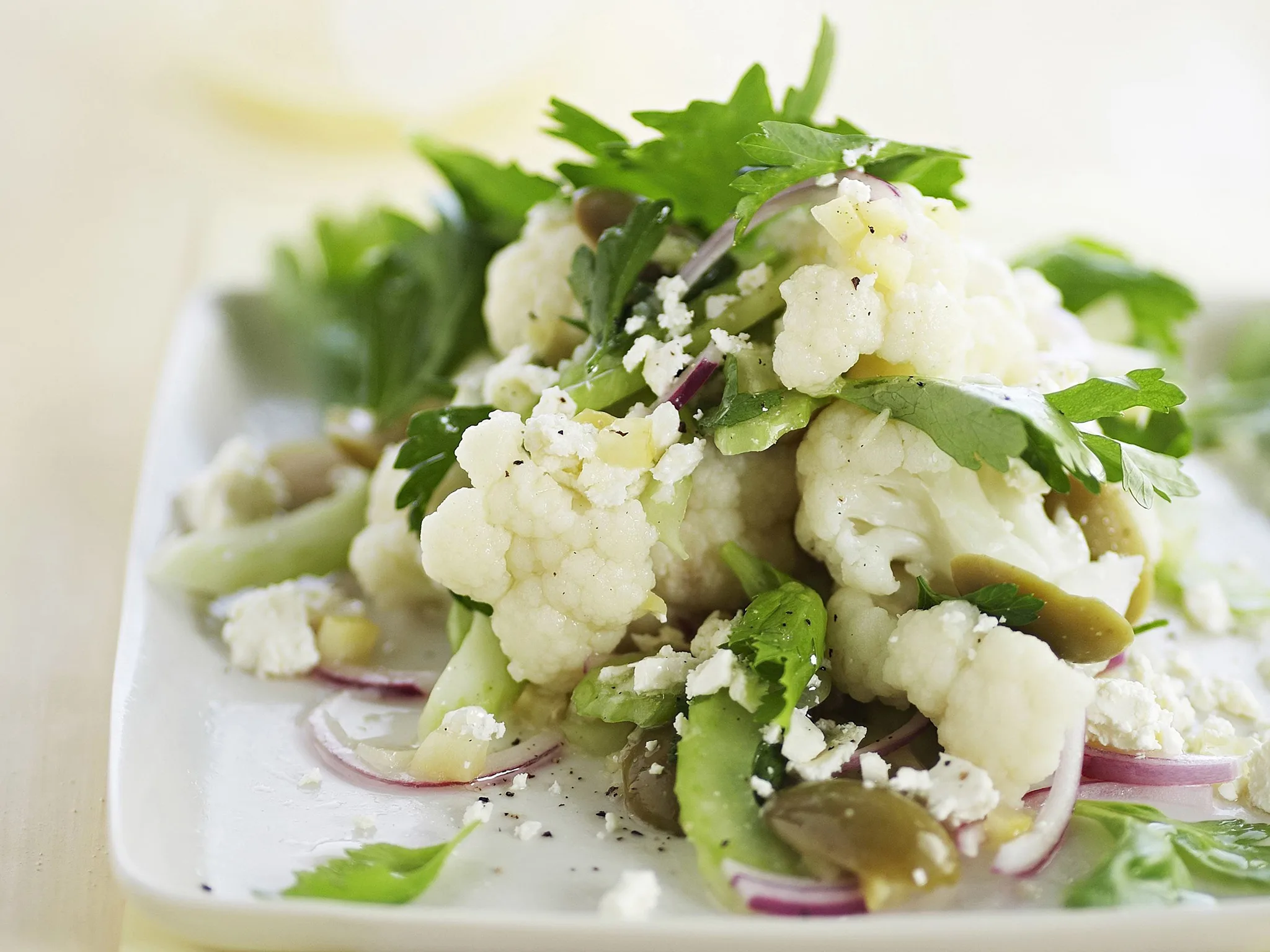 cauliflower & green olive salad