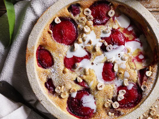 plum clafoutis