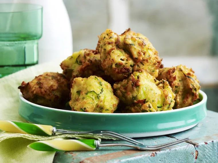 Deep-fried zucchini balls