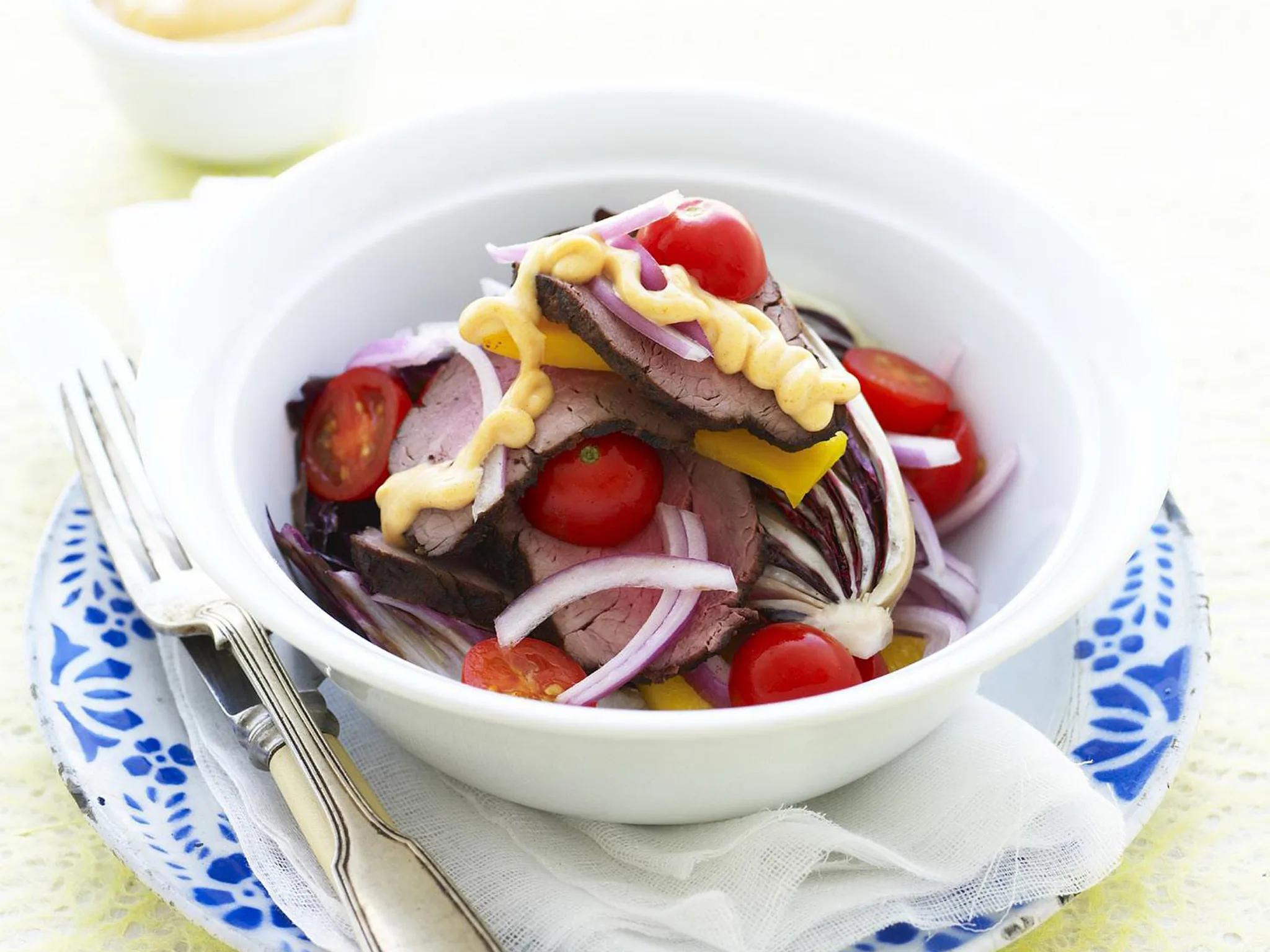 grilled veal and radicchio salad