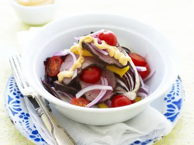 grilled veal and radicchio salad