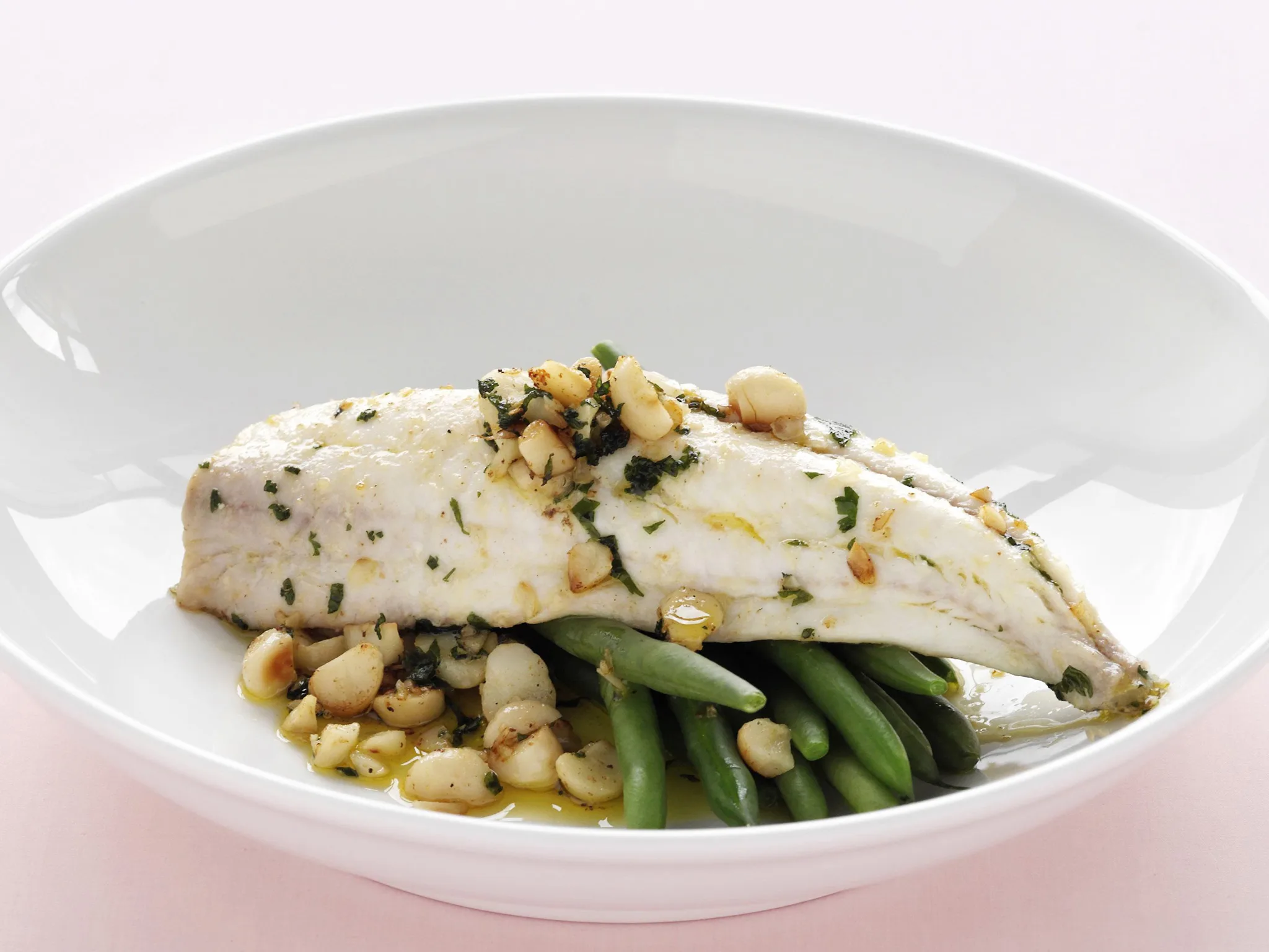 fish in macadamia butter