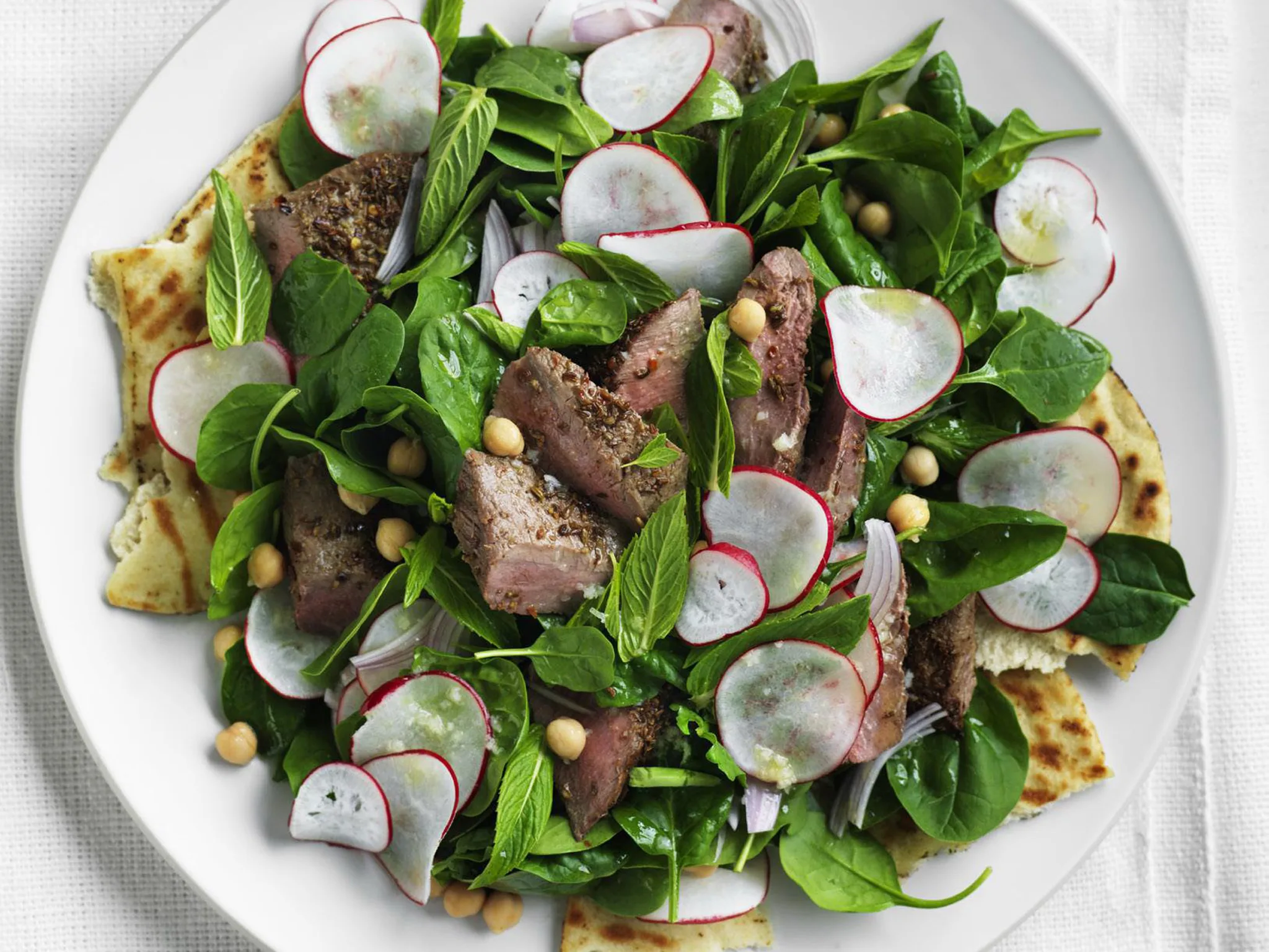 spicy lamb salad