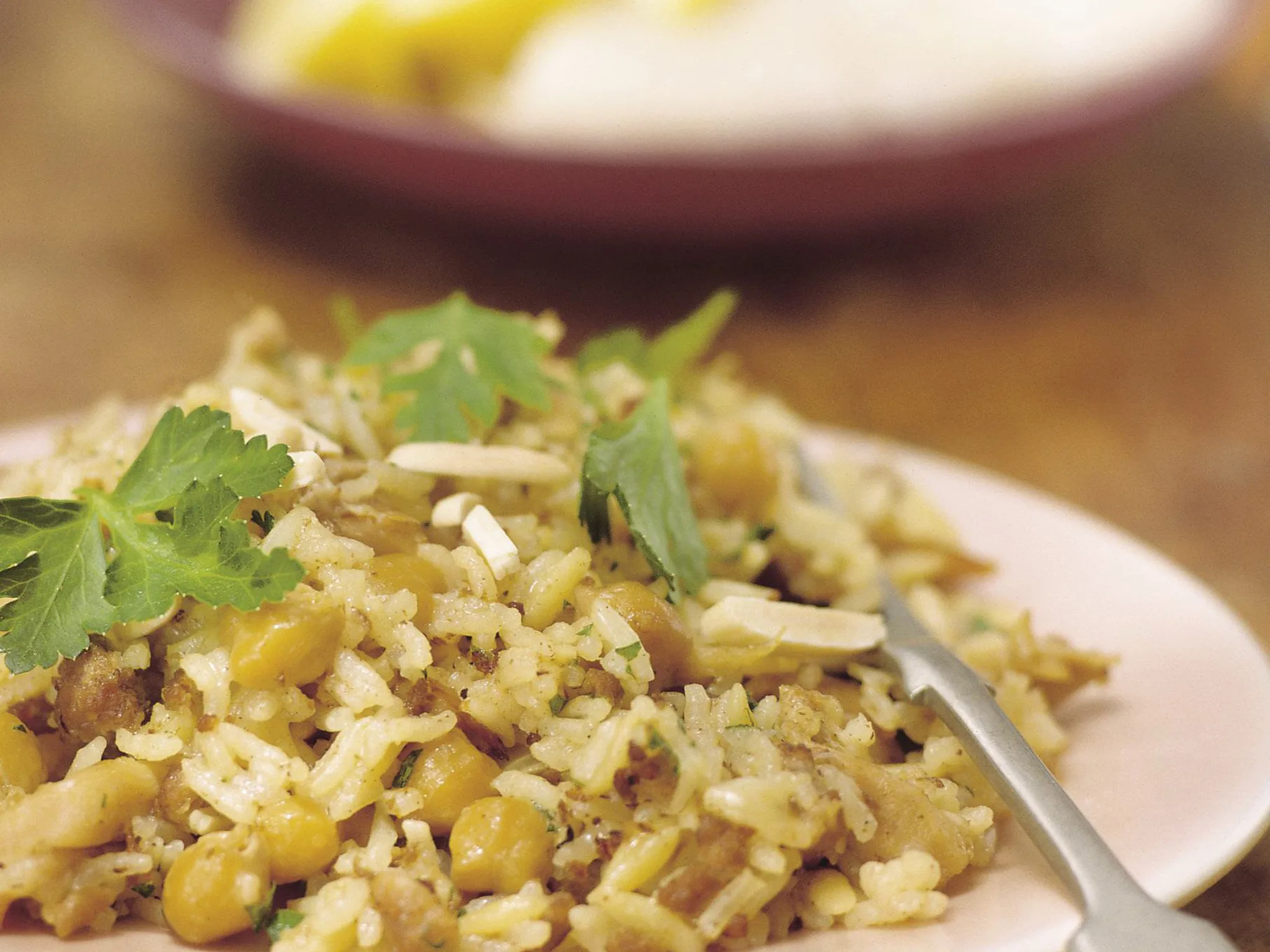chicken with risoni, rice and   chickpeas