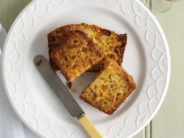 glacé fruit loaf with ginger syrup