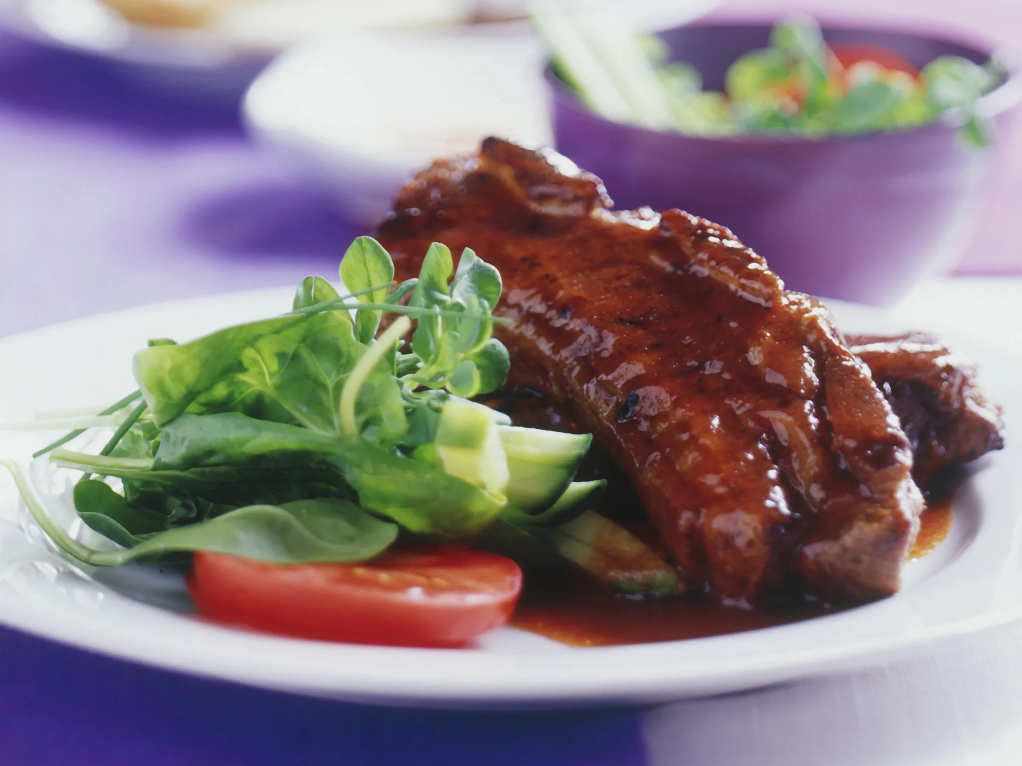 barbecued beef spareribs