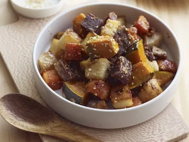 Honey soy roasted vegetables