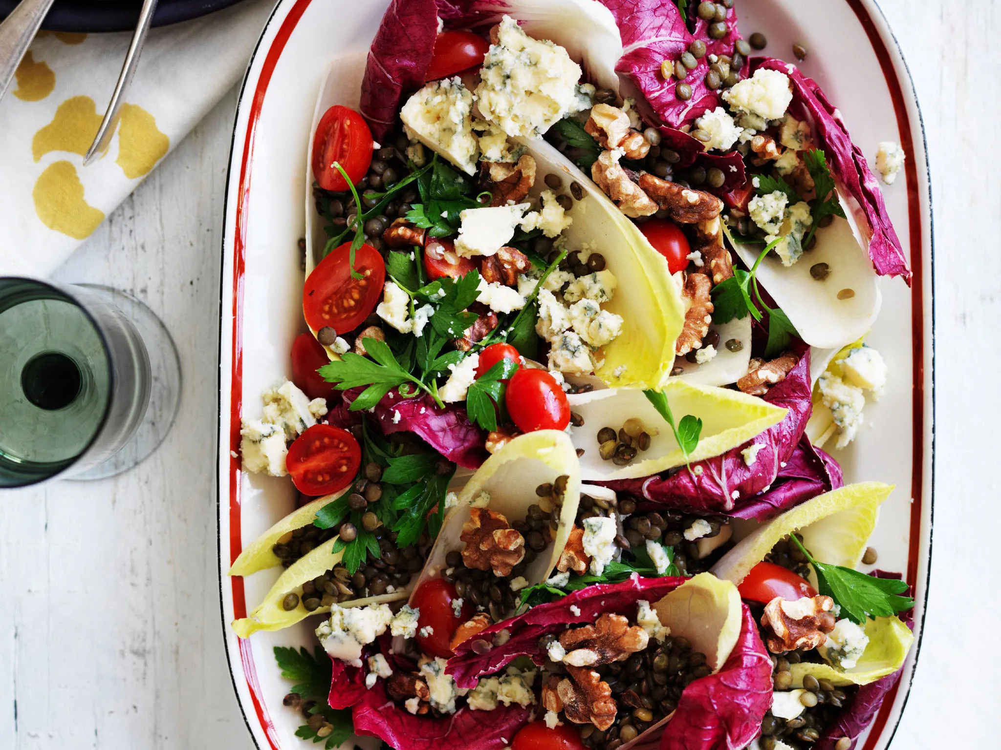 LENTIL, GORGONZOLA amp; WITLOF SALAD